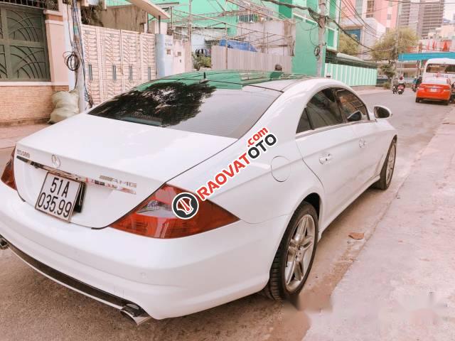 Bán xe Mercedes CLS 500 đời 2006, màu trắng, nhập khẩu  -0