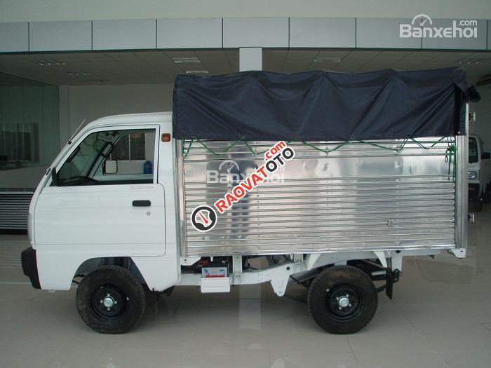 Bán Suzuki Supper Carry Truck, thùng kín mui bạt, đời 2017, màu trắng-1