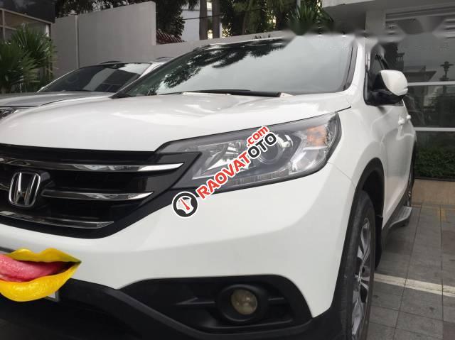 Bán Honda CR V đời 2014, màu trắng-4