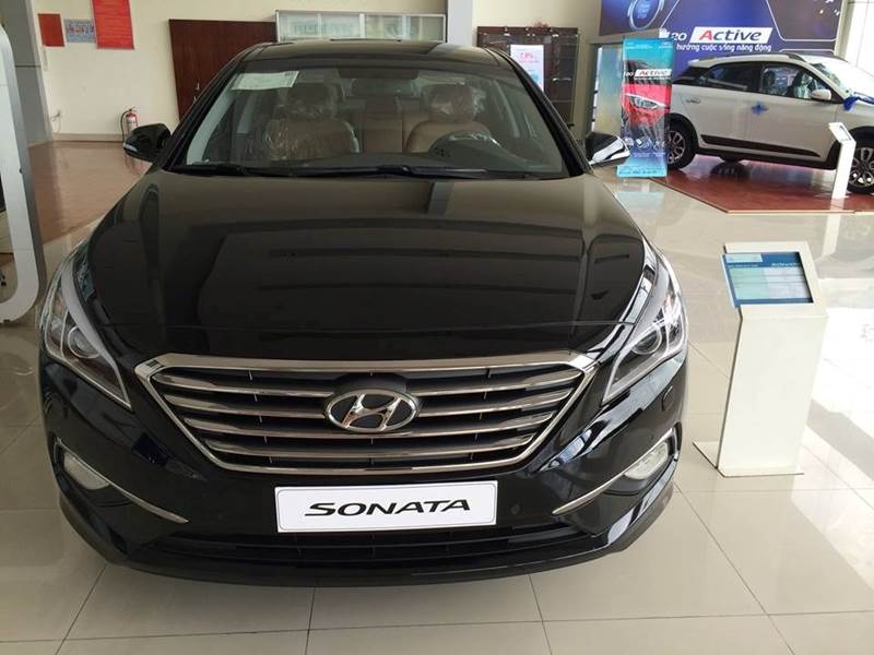 Bán xe Hyundai Sonata 2017, màu đen, xe nhập-1