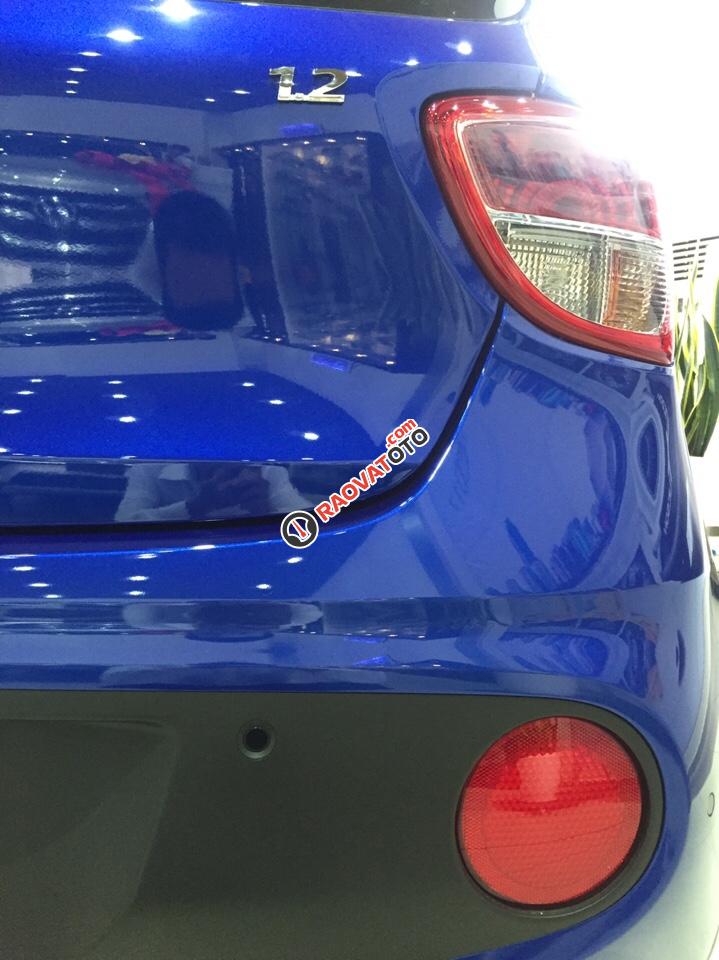 Bán xe Hyundai Grand i10 1.0MT năm 2017, màu xanh lam-2