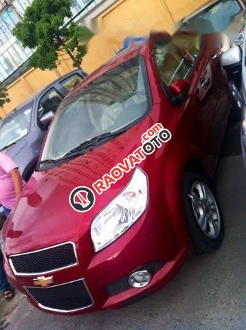 Bán Chevrolet Aveo đời 2017, màu đỏ, giá 459tr-3