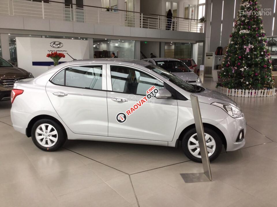 Bán xe Hyundai Grand i10 Sedan 2018, màu trắng, hỗ trợ trả góp 90% giá trị xe, hỗ trợ chạy Grab, liên hệ: 0911.377.773-3