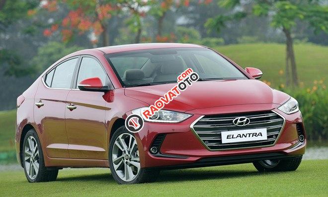 Bán ô tô Hyundai Elantra 1.6 tự động, màu đỏ tại Đà Nẵng-0