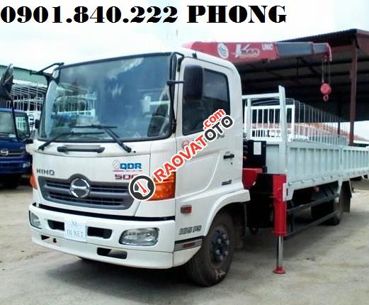 Đại lý xe Hino 6T gắn cẩu 3t, 5t, 6t tại TP HCM, giá rẻ, có hỗ trợ vay cao-0