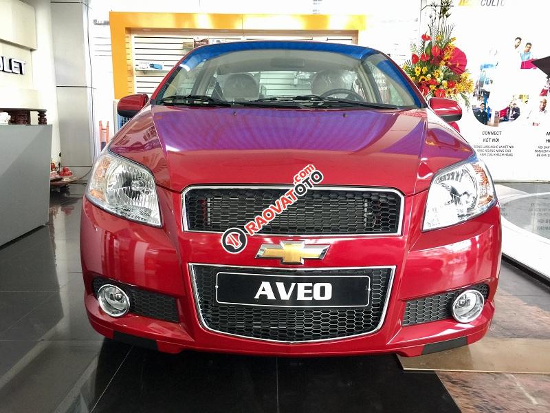 Chevrolet Aveo LT màu đỏ, mua xe trả góp, lãi suất ưu đãi- LH: 090.102.7.102 Huyền Chevrolet-1