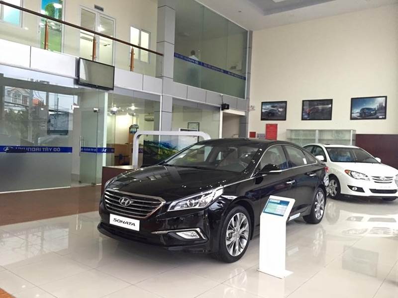 Bán xe Hyundai Sonata 2017, màu đen, xe nhập-3