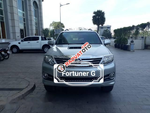 Bán xe Toyota Fortuner G đời 2015, màu bạc xe gia đình-0