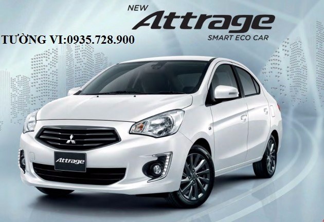 Bán Mitsubishi Attrage đời 2017, màu trắng, xe nhập  -1