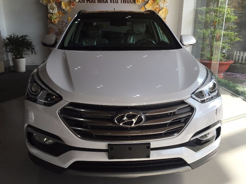 Cần bán Hyundai Santa Fe đời 2017, màu trắng, nhập khẩu nguyên chiếc-1