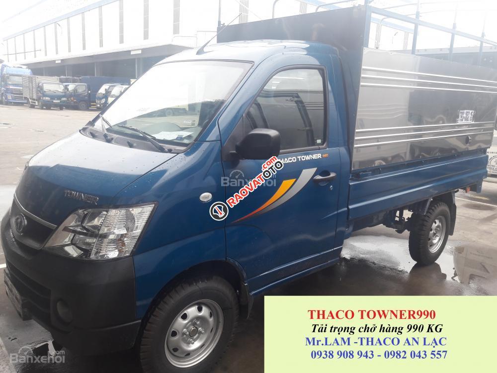 Cần bán xe tải Thaco Towner 990kg, tải chở hàng hóa 990kg, xe tải Euro 4 dưới 1 tấn, mua bán xe tải trả góp-0