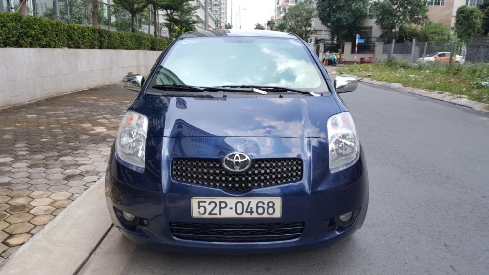 Cần bán lại xe Toyota Yaris sản xuất 2007, màu xanh lam, nhập khẩu chính hãng, 355tr-1