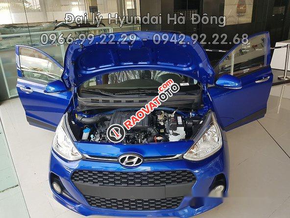 Cần bán Hyundai Grand i10 đời 2017, màu xanh lam, giá tốt-0