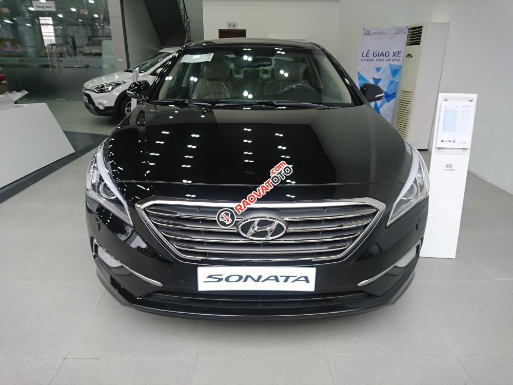 Hyundai Sonata sản xuất 2017 màu đen nhập khẩu nguyên chiếc Hàn Quốc, hỗ trợ trả góp lên đến 90% -.LH: 0904675566-15