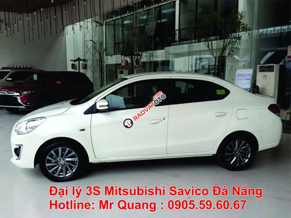 Bán xe Mitsubishi Attrage tại Đà Nẵng, màu trắng, nhập khẩu, 402tr, LH Quang: 0905596067, hỗ trợ vay nhanh-1