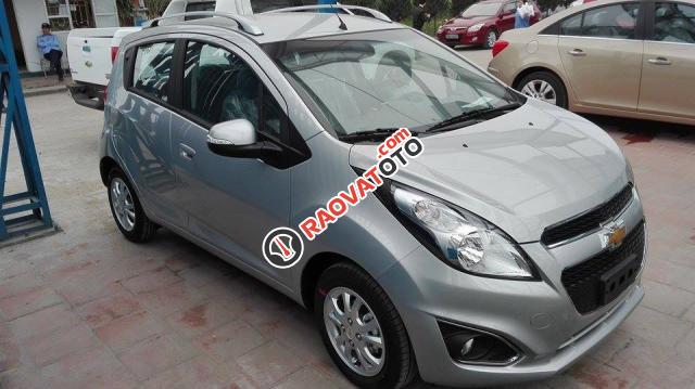 Chevrolet Spark LT 1.2L màu bạc, mua xe trả góp, lãi suất ưu đãi- LH: 090.102.7102 Huyền Chevrolet-0