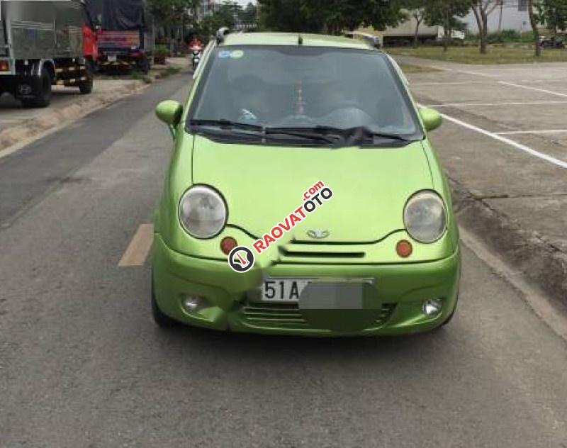 Cần bán lại xe Daewoo Matiz SE 0.8 MT sản xuất 2005, màu xanh-1