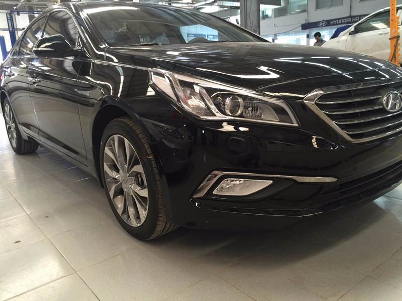 Bán xe Hyundai Sonata 2017, màu đen, xe nhập-2