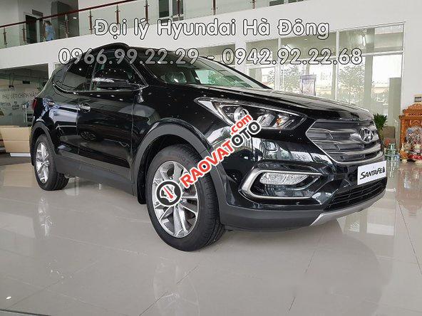 Bán ô tô Hyundai Santa Fe đời 2017, màu đen, nhập khẩu nguyên chiếc-4