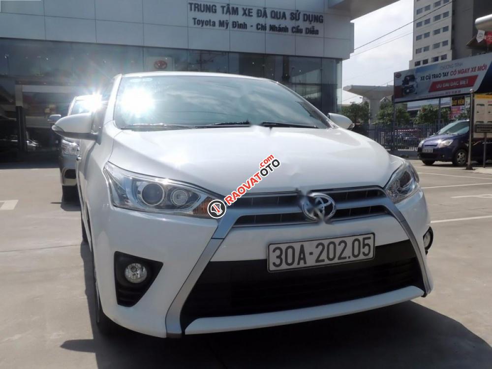 Bán xe Toyota Yaris 1.3G đời 2014, màu trắng, nhập khẩu-0