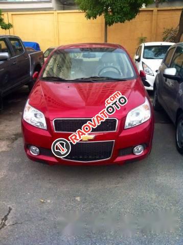 Bán Chevrolet Aveo đời 2017, màu đỏ, giá 459tr-0