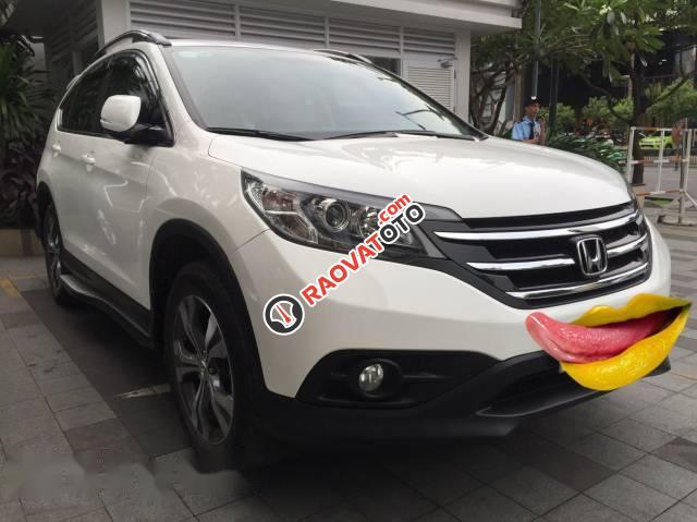 Bán Honda CR V đời 2014, màu trắng-2