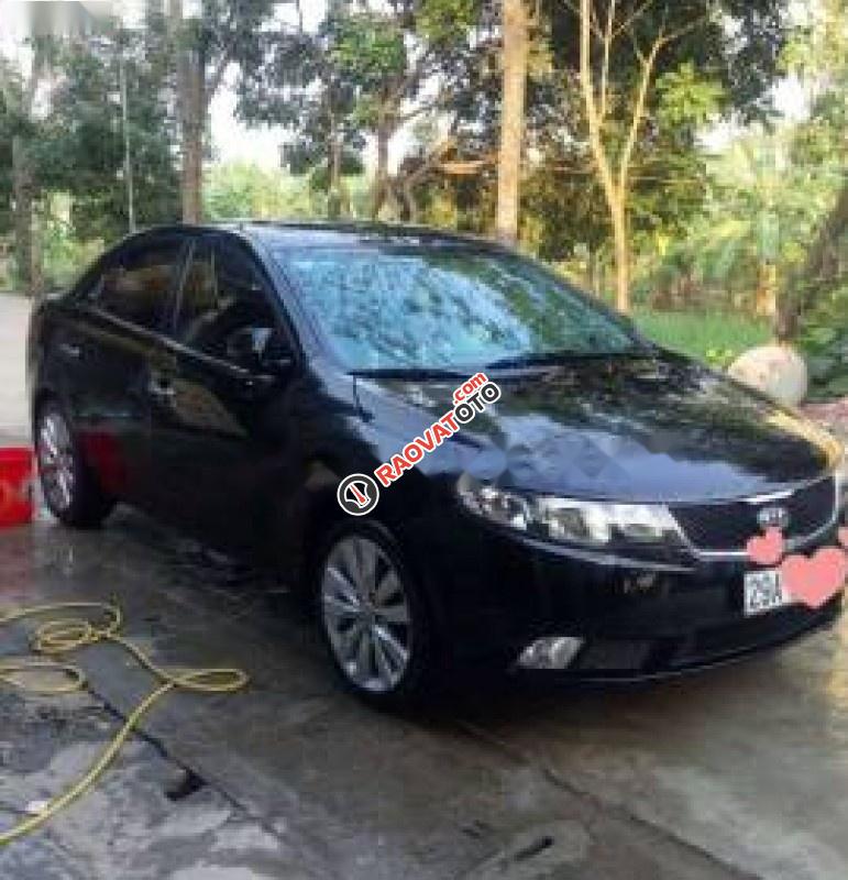 Bán ô tô Kia Cerato 1.6 AT sản xuất 2009, màu đen, nhập khẩu, giá 485tr-1