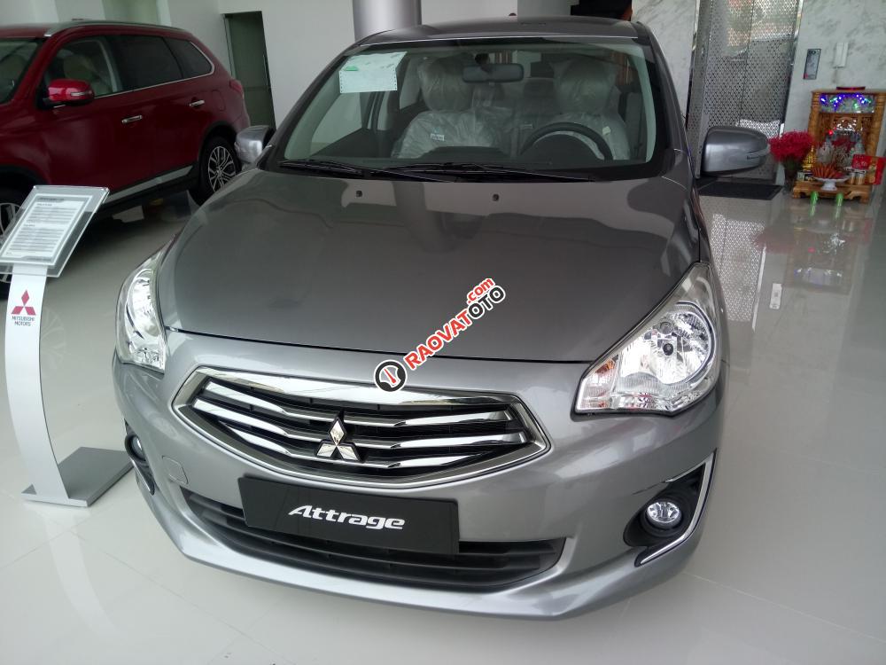 Bán xe Mitsubishi Attrage CVT màu xám, giá cực tốt, LH ngay 0919120195-0