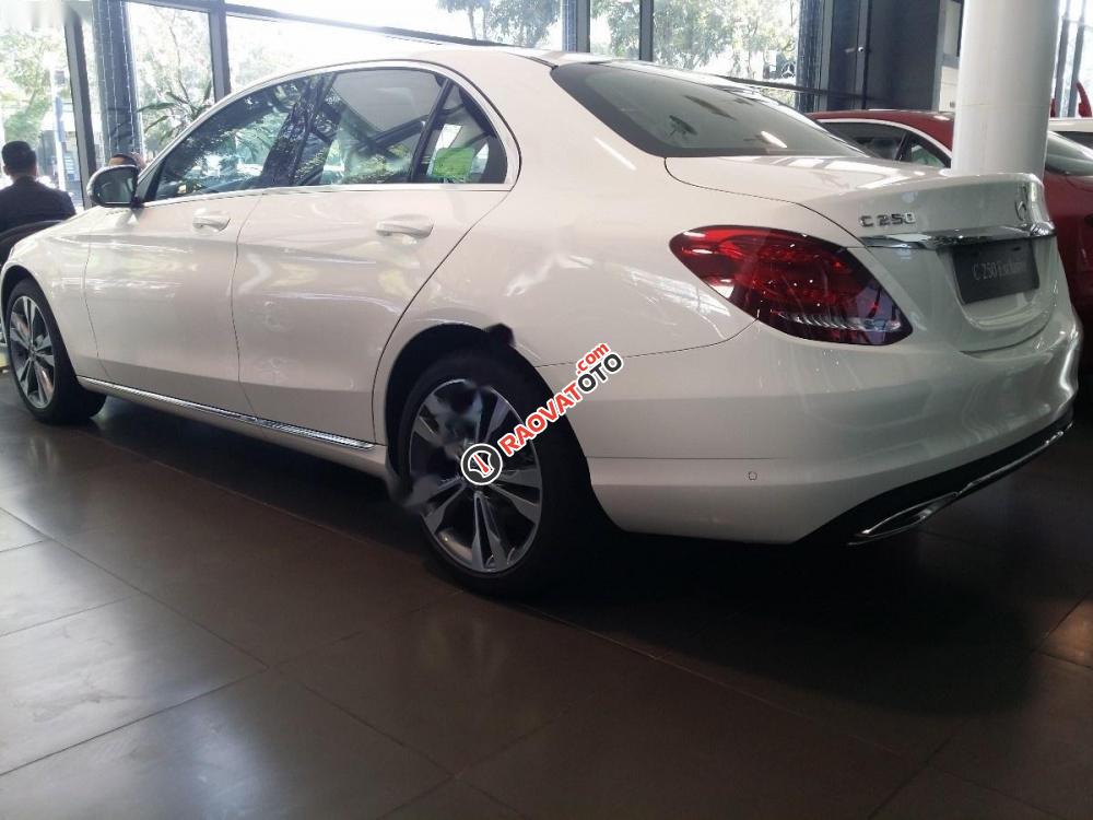 Cần bán gấp Mercedes C250 Exclusive đời 2017, màu trắng còn mới-4