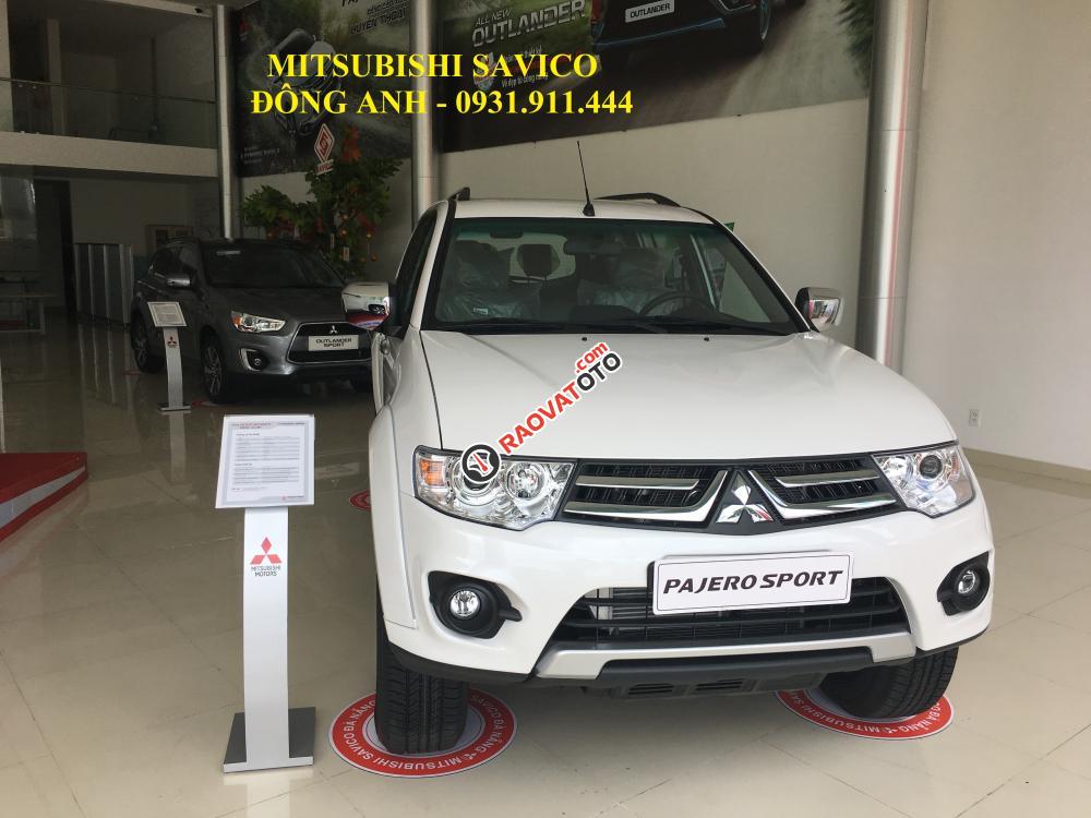 Bán Mitsubishi Pajero Sport, máy dầu đời 2017, màu trắng, nhận hồ sơ khó-4