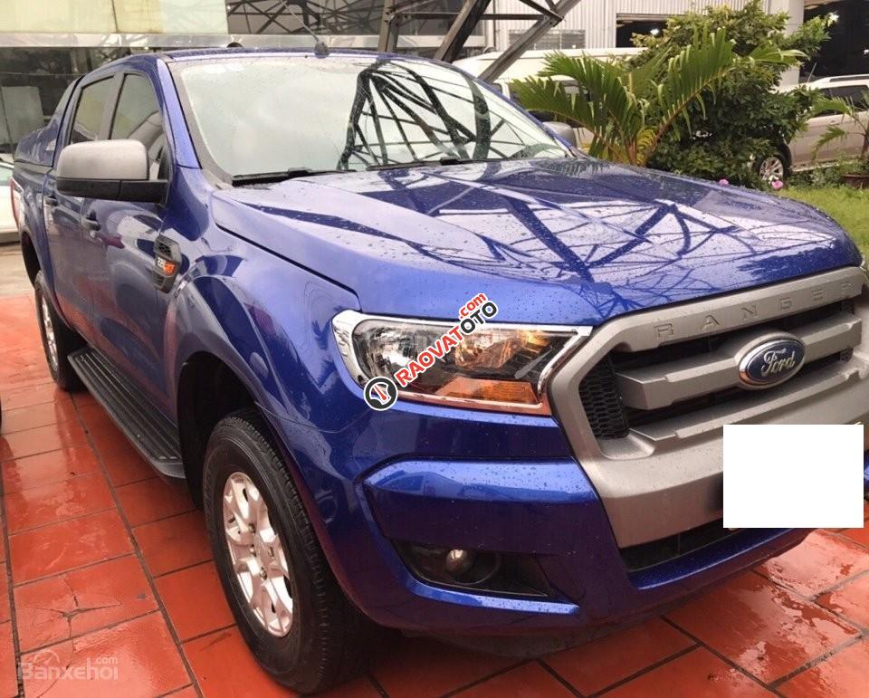 Bán ô tô Ford Ranger năm 2015 AT, màu xanh lam, 557tr, BH 1 năm-2