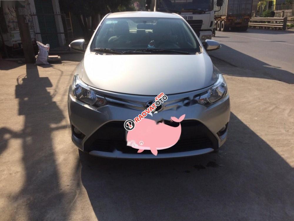 Bán ô tô Toyota Vios 1.5E đời 2016, màu bạc, giá 460tr-0