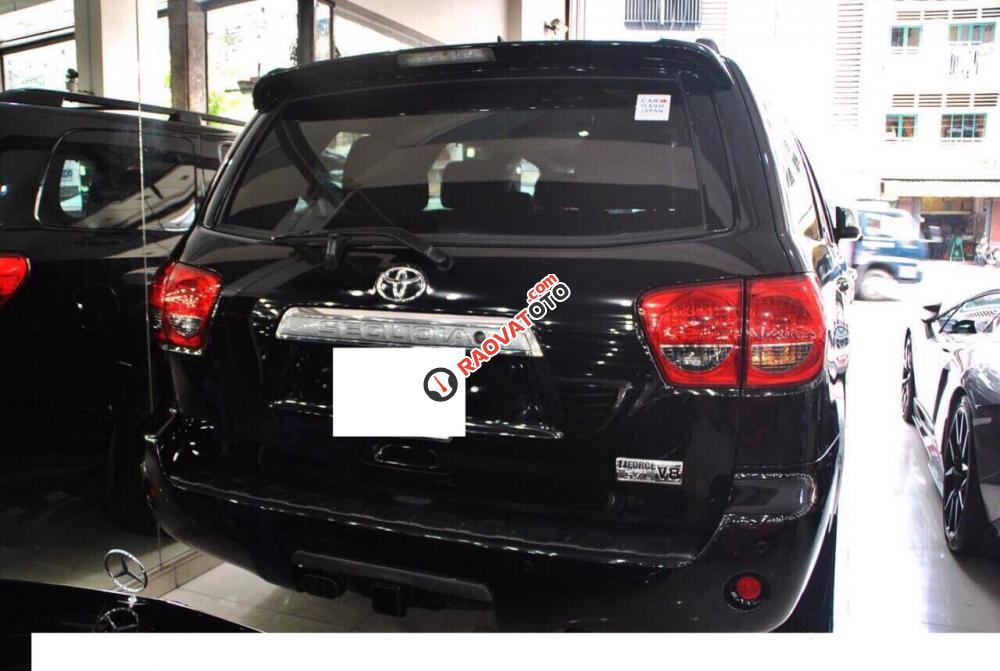 Toyota Sequoia Platinum 5.7 nhập Mỹ sản xuất 2015, đăng ký 2016, màu đen nội thất nâu da bò-1