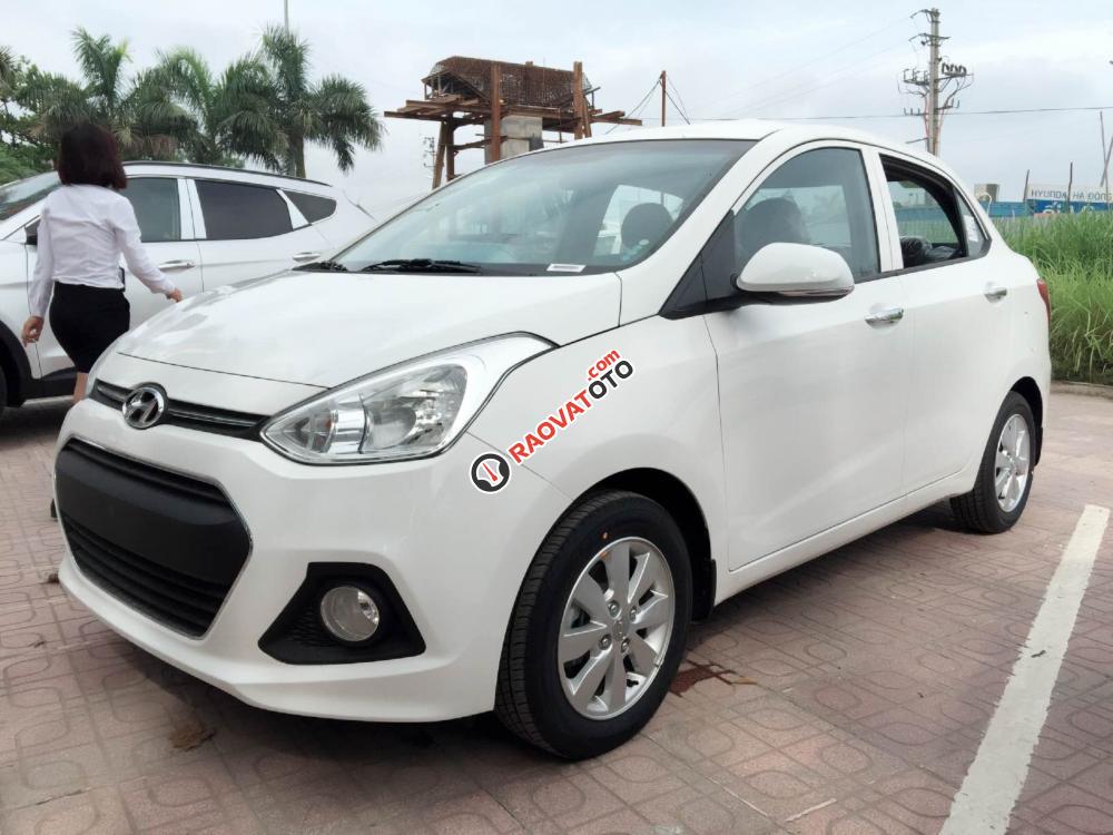 Cần bán Hyundai Grand i10 Sedan 1.2MT 2019, màu trắng, KM 27 triệu trong tháng 11, liên hệ: 0905976950-0