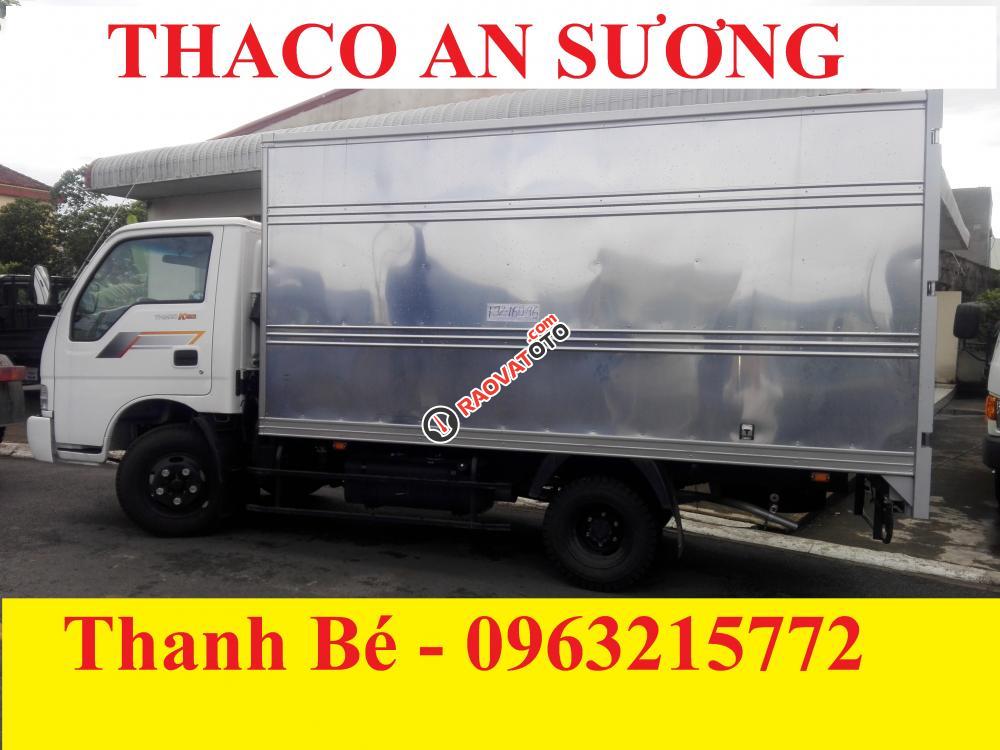 Cần bán xe tải Kia thùng kín 2 tấn 3, đời 2017, hỗ trợ trả góp 75%, giao xe nhanh-0