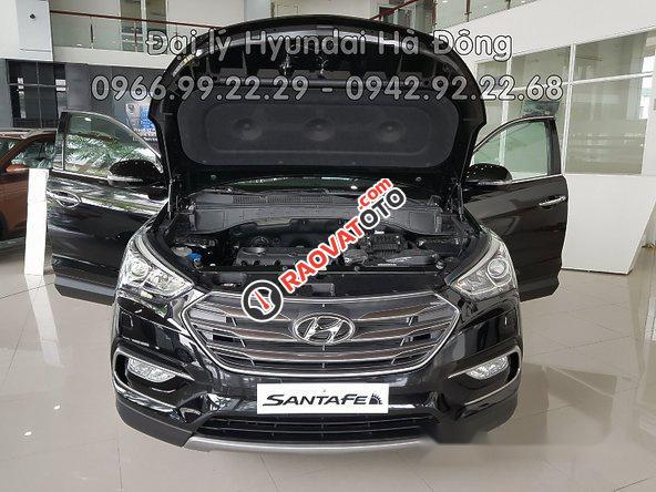 Bán ô tô Hyundai Santa Fe đời 2017, màu đen, nhập khẩu nguyên chiếc-0