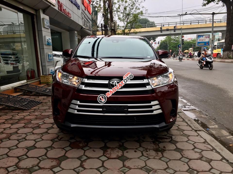 Bán xe Toyota Highlander LE đời 2017, màu đỏ đun, nhập khẩu Mỹ giá tốt nhất toàn quốc. LH: 0948.256.912-1