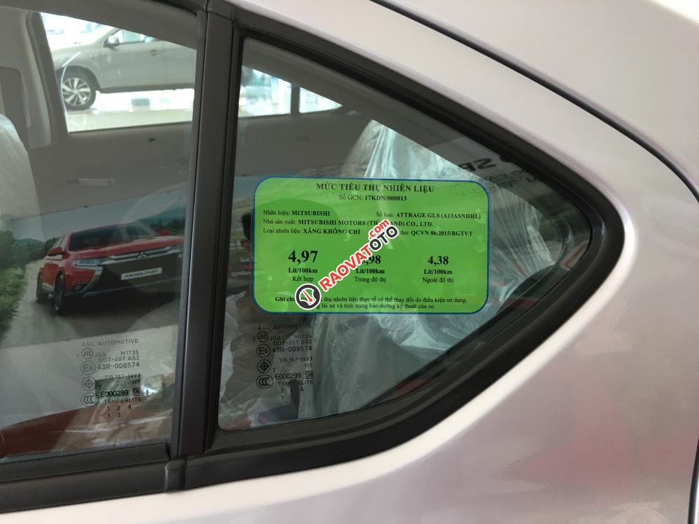 Mừng xuân Mitsubishi Attrage, màu bạc, nhập khẩu nguyên chiếc, bao hồ sơ khó, LH: Đông Anh 0931911444-0