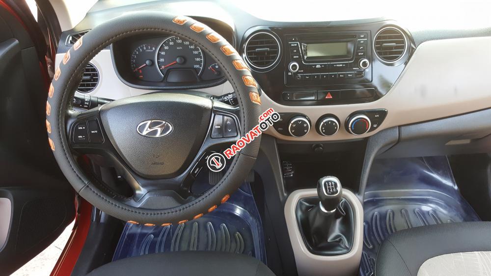 Cần bán xe Hyundai Grand i10 1.0MT bản đủ sản xuất 2014, màu đỏ, nhập khẩu Ấn Độ, giá tốt-5