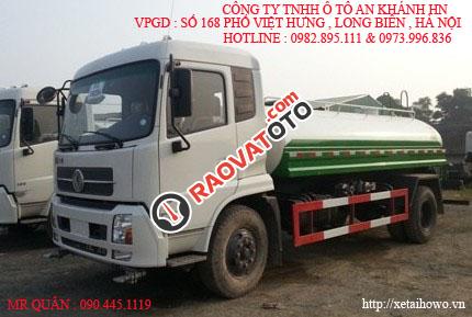 Xe phun nước rửa đường, tưới cây Dongfeng 9 khối nhập khẩu-1