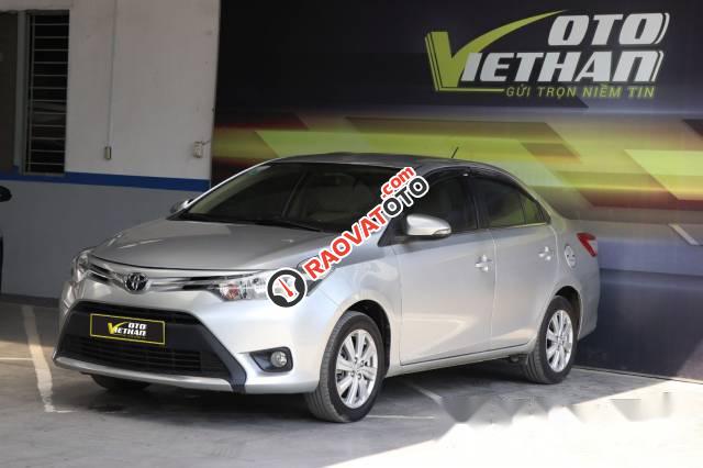 Bán xe Toyota Vios E 1.5MT năm 2016, màu bạc -0