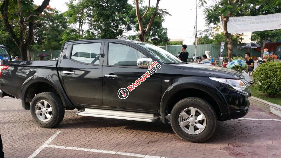 [Mitsubishi Quảng Ninh] bán xe Mitsubishi Triton 2.5 4x2 AT Euro 4 đời 2017, màu đen, nhập khẩu chính hãng-0