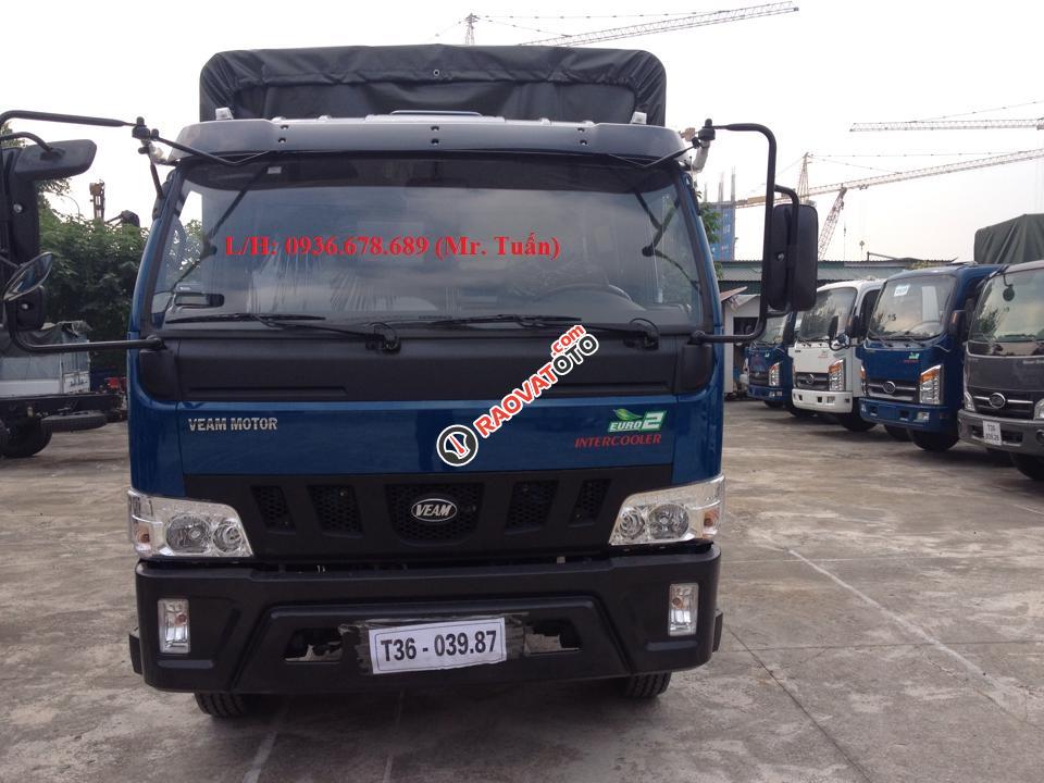 Bán xe tải Veam VT490, tải trọng 5 tấn, máy Hyundai, thùng dài 5.2M hoặc 6M - LH: 0936678689-2