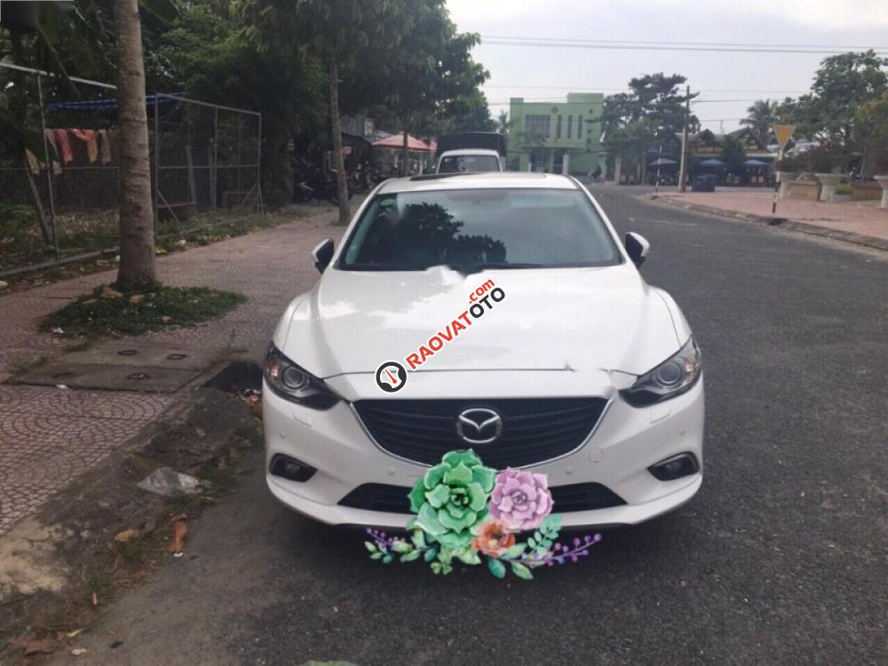 Bán ô tô Mazda 6 2.0 AT sản xuất 2015, màu trắng số tự động-5