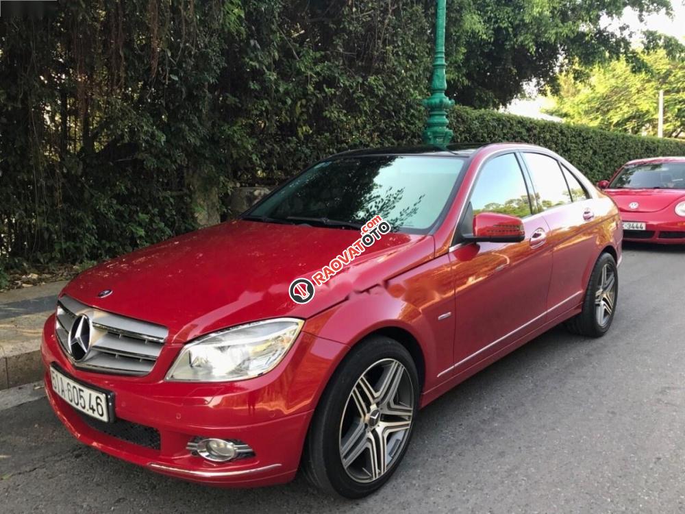 Bán xe Mercedes C200 CGI năm 2010, màu đỏ, 570tr-1