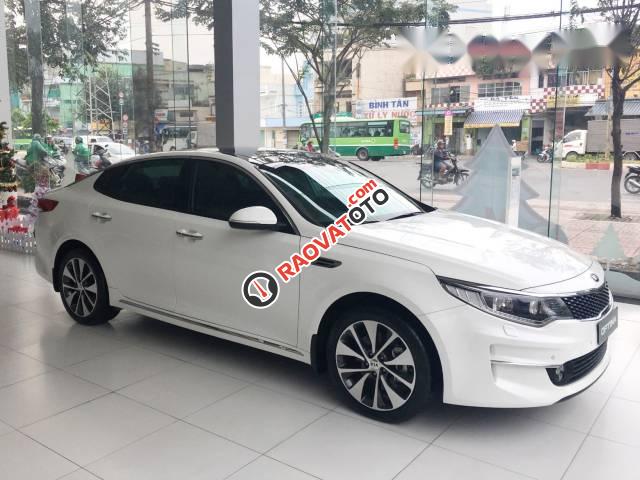 Bán Kia Optima 2.0 AT 2016, màu trắng -0