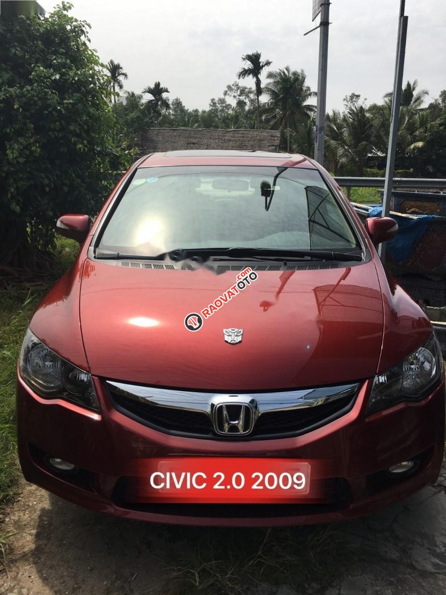 Bán Honda Civic 2.0 AT đời 2009, màu đỏ số tự động, giá chỉ 525 triệu-0