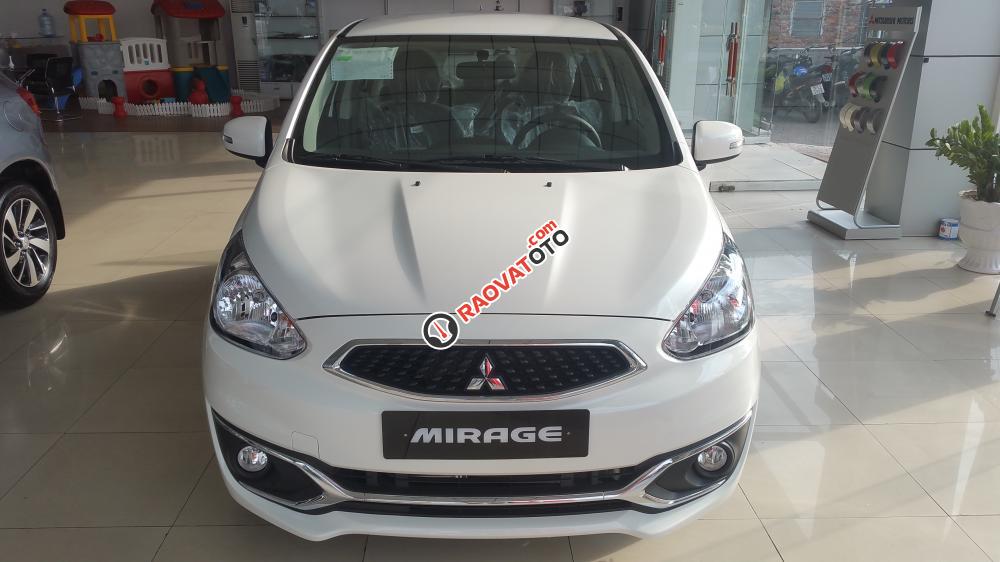 [Mitsubishi Quảng Ninh] Bán Mitsubishi Mirage CVT 2017, màu trắng, xe nhập giá chỉ 475 triệu-0