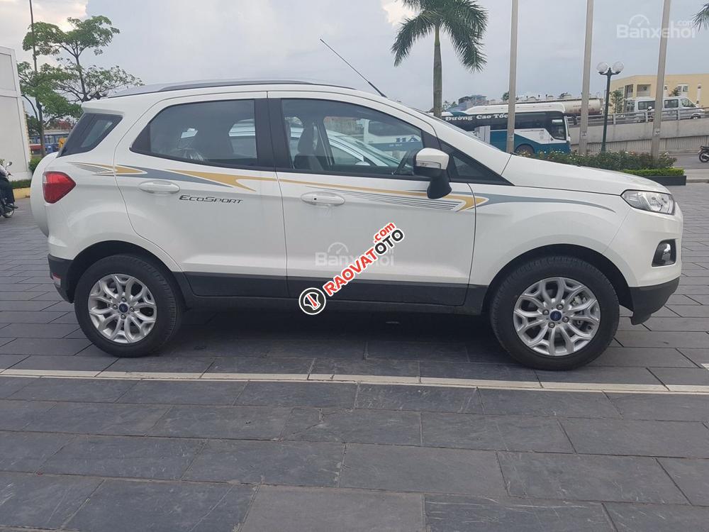 Cần bán xe Ford EcoSport Titanium 1.5 AT 2017, màu trắng, giao ngay, hỗ trợ trả góp 80% giá trị xe-0