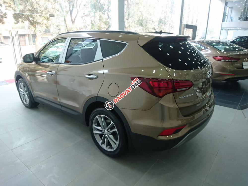 Hyundai Santa Fe máy xăng SX 2018 màu nâu vàng các phiên bản, khuyến mãi lớn, cam kết giá tốt nhất thị trường-8